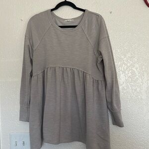 Downeast Beige long sleeve top